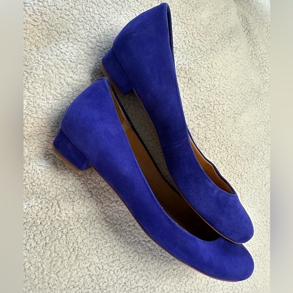 J. Crew Cobalt Blue Suede Ballet Flats - Picture 5 of 5